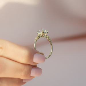 The Mia Set With A 1 Carat Emerald Lab Diamond