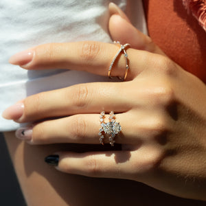 The Mia Set With A 1 Carat Oval Lab Diamond