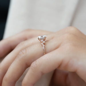 The Mia Set With A 1 Carat Oval Lab Diamond