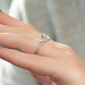 The Mia Set With A 1 Carat Oval Lab Diamond
