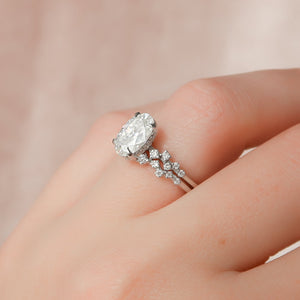 The Mia Set With A 1 Carat Oval Lab Diamond