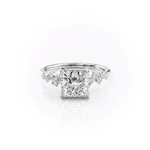 The Mia Set With A Princess Moissanite