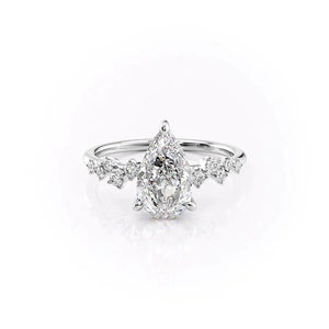 The Mia Set With A Pear Moissanite