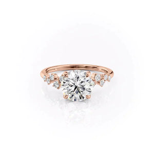 The Mia Set With A Round Moissanite