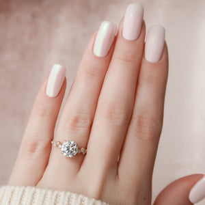 The Mia Set With A 1 Carat Round Lab Diamond