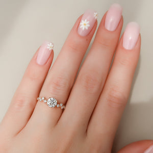 The Mia Set With A 1 Carat Round Lab Diamond