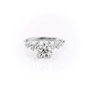 The Mia Set With A Round Moissanite