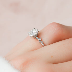 The Mia Set With A 1 Carat Round Lab Diamond