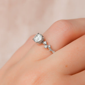 The Mia Set With A 1 Carat Round Lab Diamond