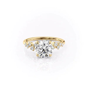 The Mia Set With A Round Moissanite