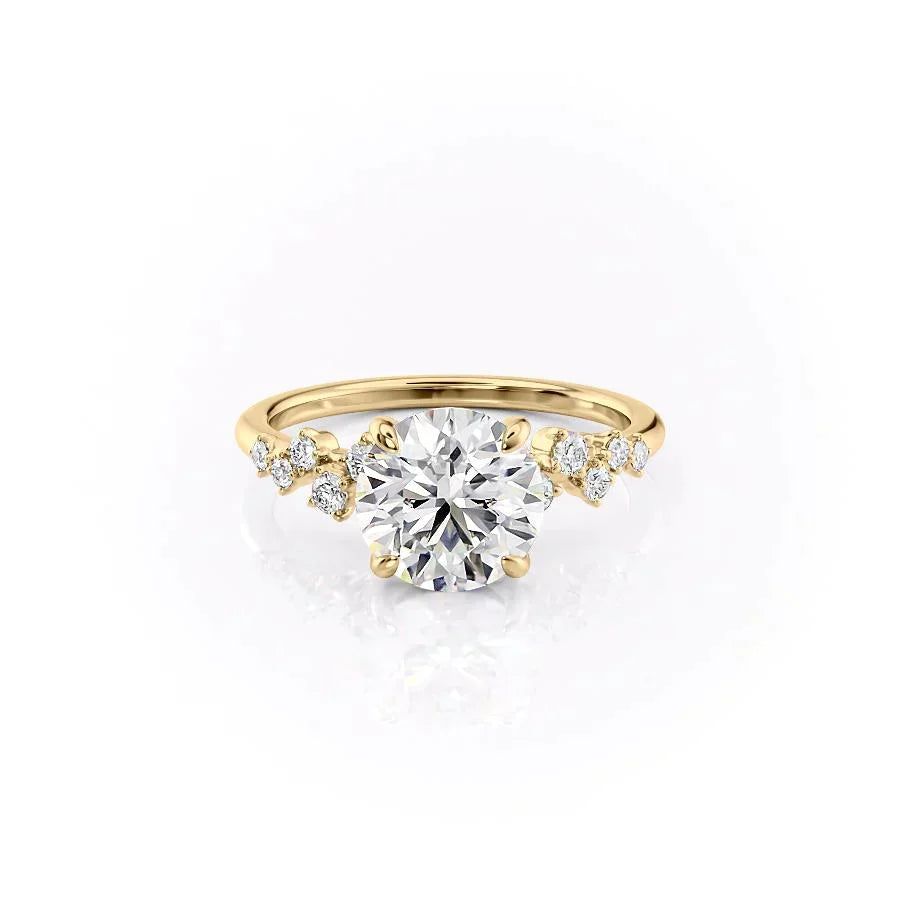 The Mia Set With A 1 Carat Round Lab Diamond