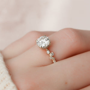 The Mia Set With A 1 Carat Round Lab Diamond