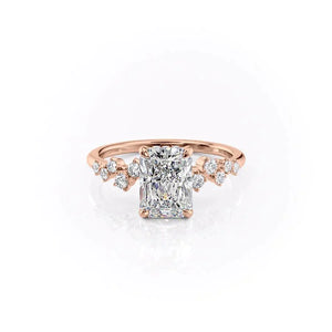 The Mia Set With A Radiant Moissanite