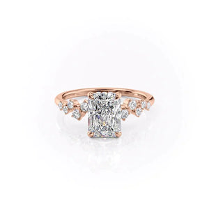 The Mia Set With A 2 Carat Radiant Lab Diamond