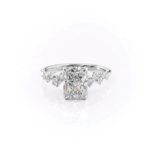 The Mia Set With A Radiant Moissanite