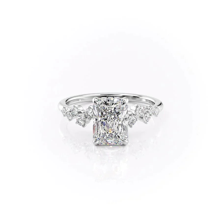 The Mia Set With A 1 Carat Radiant Lab Diamond