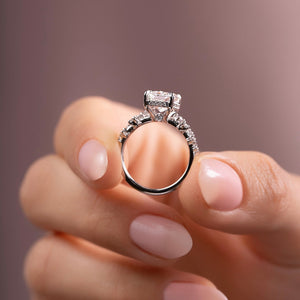 The Mia Set With A 1 Carat Radiant Lab Diamond