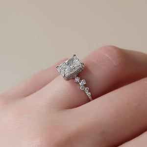 The Mia Set With A 1 Carat Radiant Lab Diamond