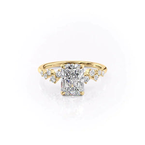 The Mia Set With A 1 Carat Radiant Lab Diamond