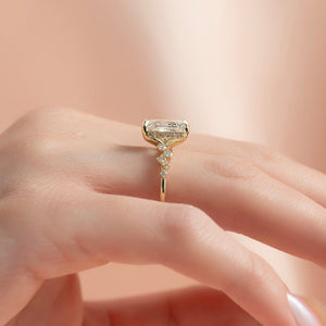The Mia Set With A 2 Carat Radiant Lab Diamond