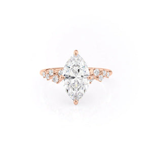 The Mia Set With A 1.5 Carat Marquise Moissanite