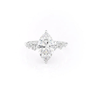 The Mia Set With A 1.5 Carat Marquise Moissanite
