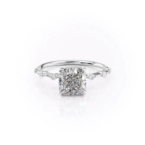 The Penelope Set With A Cushion Moissanite