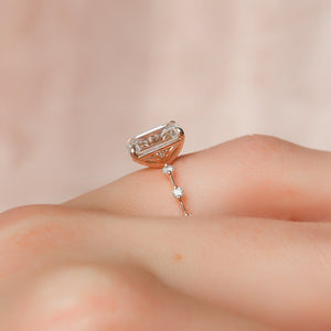 The Penelope Set With A 2 Carat Emerald Lab Diamond