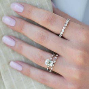The Penelope Set With A 2 Carat Emerald Lab Diamond