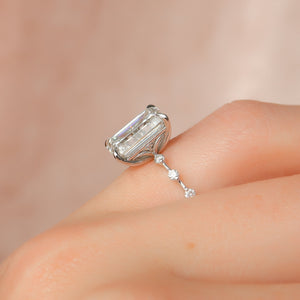 The Penelope Set With A 2 Carat Emerald Lab Diamond