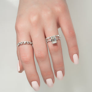 The Penelope Set With A 2 Carat Emerald Lab Diamond