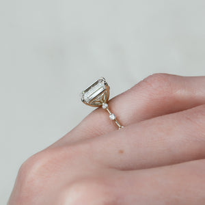 The Penelope Set With A 2 Carat Emerald Lab Diamond