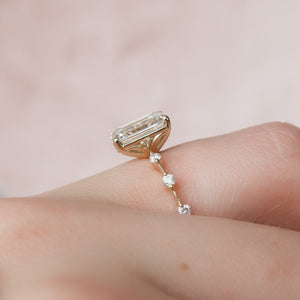 The Penelope Set With A 2 Carat Emerald Lab Diamond