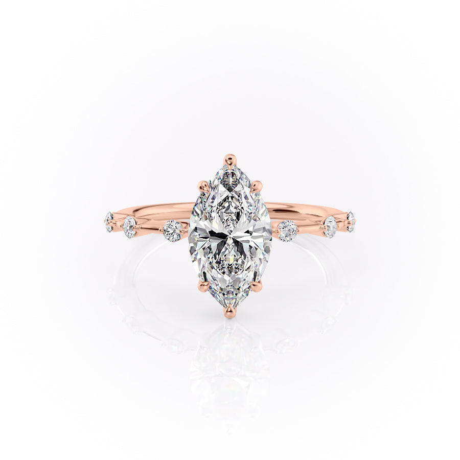 The Penelope Set With A 2.5 Carat Marquise Moissanite