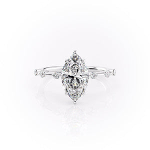 The Penelope Set With A 3.5 Carat Marquise Moissanite
