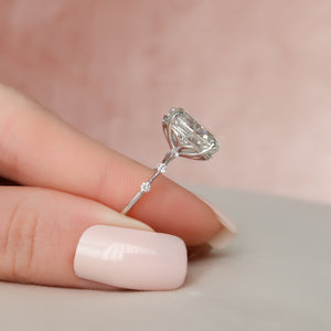 The Penelope Set With A 2 Carat Oval Lab Diamond