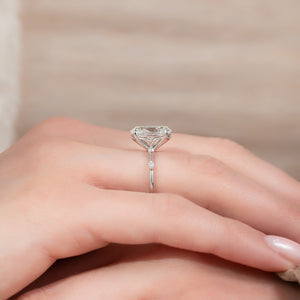 The Penelope Set With A 2 Carat Oval Lab Diamond
