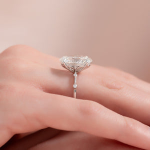 The Penelope Set With A 2 Carat Oval Lab Diamond