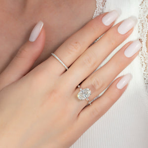 The Penelope Set With A 2 Carat Oval Lab Diamond
