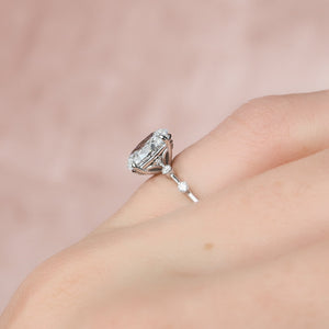 The Penelope Set With A 2 Carat Oval Lab Diamond