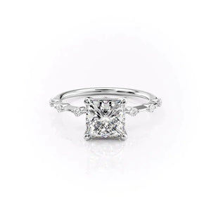 The Penelope Set With A Princess Moissanite