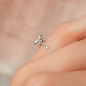 The Penelope Set With A 2 Carat Princess Lab Diamond