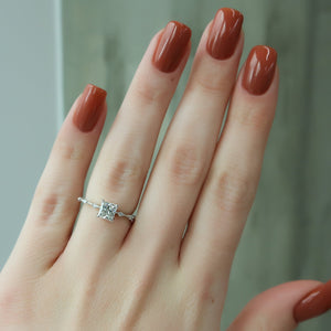 The Penelope Set With A 2 Carat Princess Lab Diamond