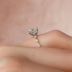 The Penelope Set With A 2 Carat Princess Lab Diamond