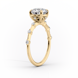 The Penelope Set With A 2 Carat Pear Lab Diamond
