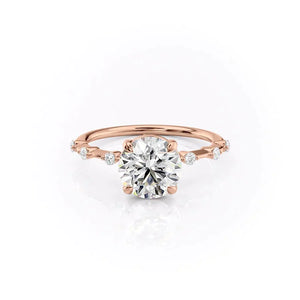 The Penelope Set With A 3 Carat Round Lab Diamond