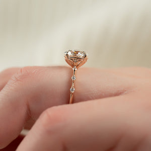 The Penelope Set With A 3 Carat Round Lab Diamond