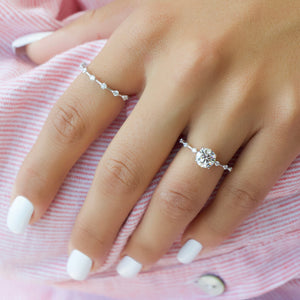 The Penelope Set With A 2 Carat Round Lab Diamond