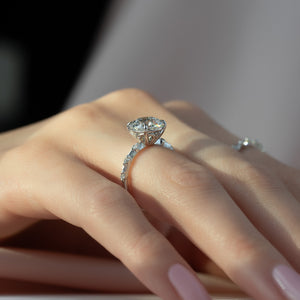 The Penelope Set With A 2 Carat Round Lab Diamond