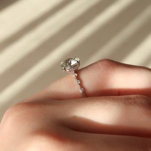 The Penelope Set With A 2 Carat Round Lab Diamond